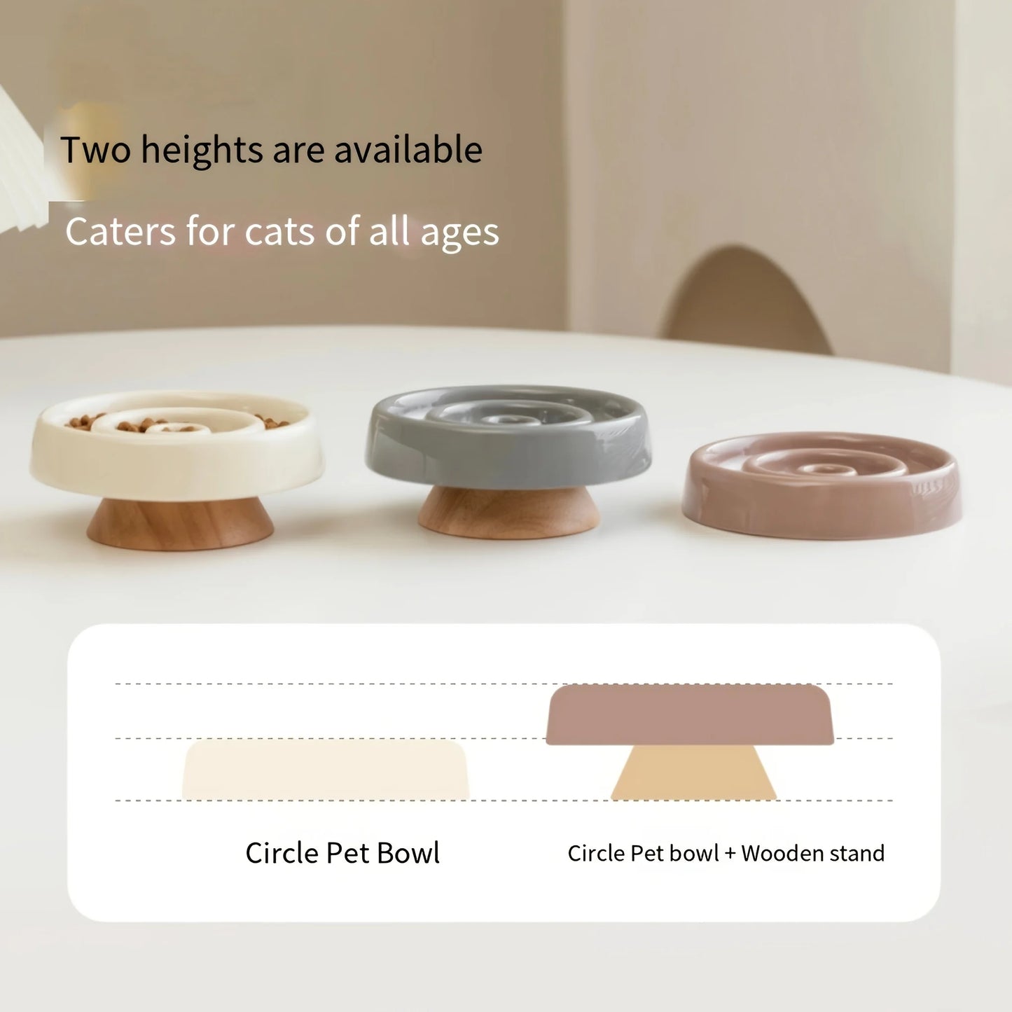 Cat Dog Slow Feeder Bowl Anti-Gulping Cat Food Dish Bowls Pet Ceramic Puzzle Food Bowl Puppy Dogs Cat Feeding Container