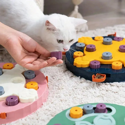 Interactive Dog Puzzle Toys Slow Feeder - Increase Puppy IQ with Food Dispenser, Slowly Eating NonSlip Bowl - Pet Cat Dogs Train